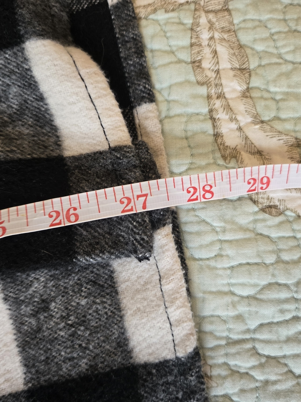 GAP Black and White Buffalo Plaid Shacket Wool Blend M - Picture 7 of 9